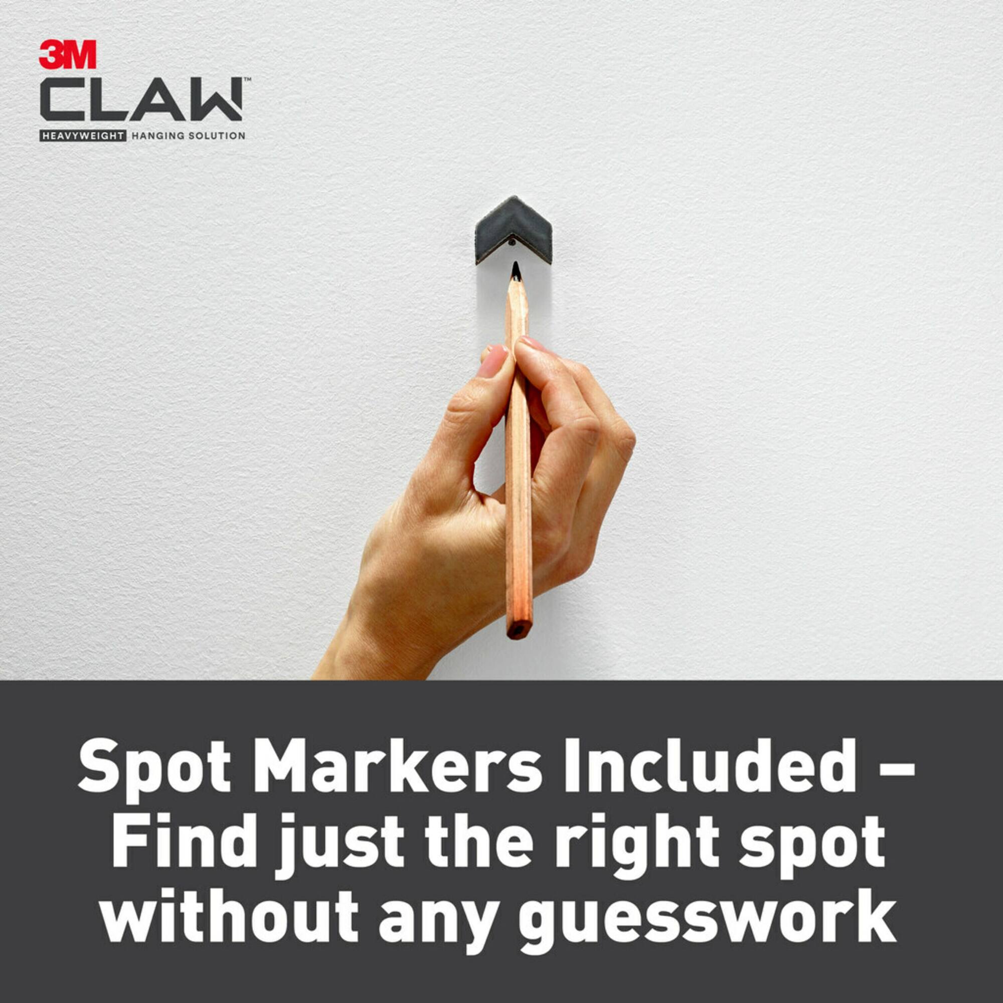 3M CLAW™ 45lb. Drywall Picture Hangers, 3ct.